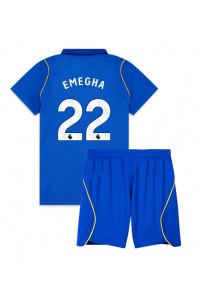 Chelsea Emmanuel Emegha #22 Babyklær Hjemme Fotballdrakt til barn 2026-27 Korte ermer (+ Korte bukser)